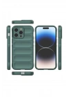 Mey İthalat®  iPhone 16 Pro Max Kılıf Optimum Silikon - Koyu Yeşil