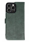 Mey İthalat®  iPhone 16 Pro Max Kılıf Trend S Plus Kapaklı Kılıf - Yeşil