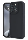 Mey İthalat®  iPhone 16 Pro Max Kılıf Viera Silikon - Siyah