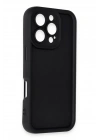 Mey İthalat®  iPhone 16 Pro Max Kılıf Viera Silikon - Siyah
