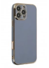 Mey İthalat®  iPhone 16 Pro Max Kılıf Volet Silikon - Mavi