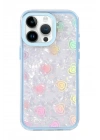 Mey İthalat®   iPhone 16 Pro Max Lumi Desenli Kapak - Mavi