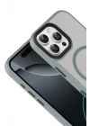 Mey İthalat®   iPhone 16 Pro Max Megane Magsafe Kapak - Titan Gri
