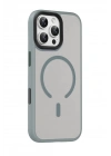 Mey İthalat®   iPhone 16 Pro Max Megane Magsafe Kapak - Titan Gri