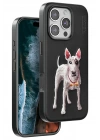 Mey İthalat®  iPhone 16 Pro Max Perma Desenli Kapak - Siyah