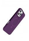 Mey İthalat®   iPhone 16 Pro Max Regal Magsafe Standlı Kapak - Derin Mor
