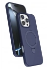 Mey İthalat®   iPhone 16 Pro Max Regal Magsafe Standlı Kapak - Lacivert