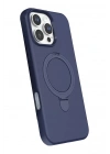 Mey İthalat®   iPhone 16 Pro Max Regal Magsafe Standlı Kapak - Lacivert