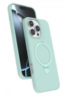 Mey İthalat®   iPhone 16 Pro Max Regal Magsafe Standlı Kapak - Su Yeşili