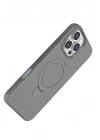 Mey İthalat®   iPhone 16 Pro Max Regal Magsafe Standlı Kapak - Titan Gri