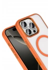 Mey İthalat®   iPhone 16 Pro Max Terea Magsafe Kapak - Turuncu