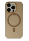 Mey İthalat®  iPhone 16 Pro Max Tuna PC Slim Magsafe Kapak - Çöl Titanyum