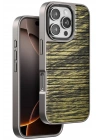 Mey İthalat®  iPhone 16 Pro Max Wave Kapak - Koyu Kahve