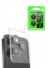 Mey İthalat®  iPhone 16 Pro Raze Metal Kamera Lens - Siyah