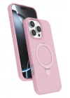Mey İthalat®   iPhone 16 Pro Regal Magsafe Standlı Kapak - Açık Pembe