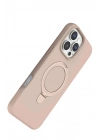 Mey İthalat®   iPhone 16 Pro Regal Magsafe Standlı Kapak - Çöl Titanyum