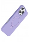 Mey İthalat®   iPhone 16 Pro Regal Magsafe Standlı Kapak - Lila