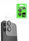 Mey İthalat®  iPhone 16 Raze Metal Kamera Lens - Siyah