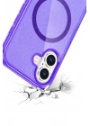 Mey İthalat®   iPhone 16 Star Magsafe Kapak - Mor