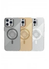 Mey İthalat®  iPhone 16 Stella PC Sert Magsafe Kılıf - Gold