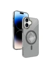 Mey İthalat®  iPhone 16 Stella PC Sert Magsafe Kılıf - Siyah