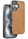 Mey İthalat®  iPhone 16 Viper Kapak - Kahverengi