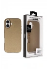 Mey İthalat®  iPhone 16 Wonder Deri Magsafe Kapak - Bronz