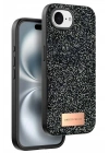 Mey İthalat®   iPhone 16E Bright Simli Kapak - Siyah