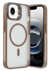 Mey İthalat®  iPhone 16E Flet Lens Magsafe Kapak - Gold
