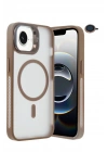 Mey İthalat®  iPhone 16E Flet Lens Magsafe Kapak - Gold