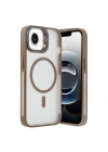 Mey İthalat®  iPhone 16E Flet Lens Magsafe Kapak - Gold