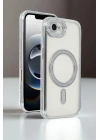 Mey İthalat®   iPhone 16E Joke Simli Magneticsafe Kılıf - Derin Mor