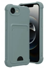 Mey İthalat®   iPhone 16E Kelvin Kartvizitli Silikon - Açık Yeşil