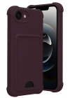 Mey İthalat®   iPhone 16E Kelvin Kartvizitli Silikon - Derin Mor