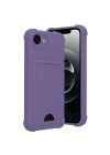 Mey İthalat®   iPhone 16E Kelvin Kartvizitli Silikon - Lila