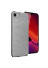 Mey İthalat®  iPhone 16E Kılıf Auto Focus Karbon Kapak - Gri