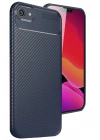 Mey İthalat®  iPhone 16E Kılıf Auto Focus Karbon Kapak - Lacivert