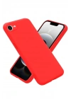 Mey İthalat®  iPhone 16E Kılıf First Silikon - Kırmızı
