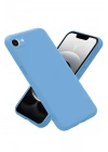 Mey İthalat®  iPhone 16E Kılıf First Silikon - Mavi