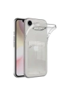 Mey İthalat®  iPhone 16E Kılıf Kart Şeffaf Silikon - Şeffaf