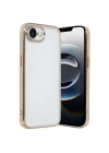 Mey İthalat®  iPhone 16E Kılıf  Lensli Silikon - Gold