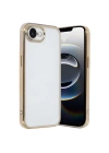 Mey İthalat®  iPhone 16E Kılıf  Lensli Silikon - Gold