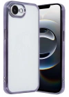 Mey İthalat®  iPhone 16E Kılıf  Lensli Silikon - Mor