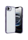 Mey İthalat®  iPhone 16E Kılıf  Lensli Silikon - Mor