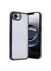 Mey İthalat®  iPhone 16E Kılıf  Lensli Silikon - Siyah
