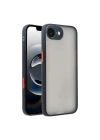 Mey İthalat®  iPhone 16E Kılıf Montreal Silikon Kapak - Siyah