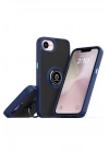 Mey İthalat®  iPhone 16E Kılıf Montreal Yüzüklü Silikon Kapak - Lacivert