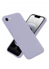Mey İthalat®   iPhone 16E Kılıf Nano içi Kadife Silikon - Lila