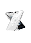 Mey İthalat®  iPhone 16E Kılıf Pc Real Magsafe Kapak - Şeffaf