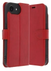 Mey İthalat®  iPhone 16E Kılıf Trend S Plus Kapaklı Kılıf - Kırmızı